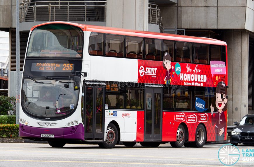 Bus 255 - SMRT Buses Volvo B9TL Wright (SG5323Z)