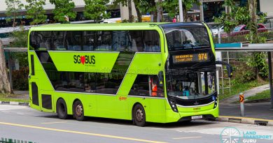 Bus 974 - SMRT Buses Alexander Dennis Enviro500 3-door (SG6338A)