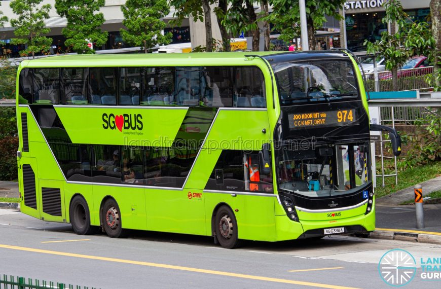 Bus 974 - SMRT Buses Alexander Dennis Enviro500 3-door (SG6338A)