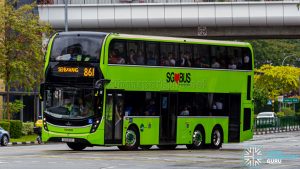 Bus 861 - Tower Transit Alexander Dennis Enviro500 3-door (SG6371C)