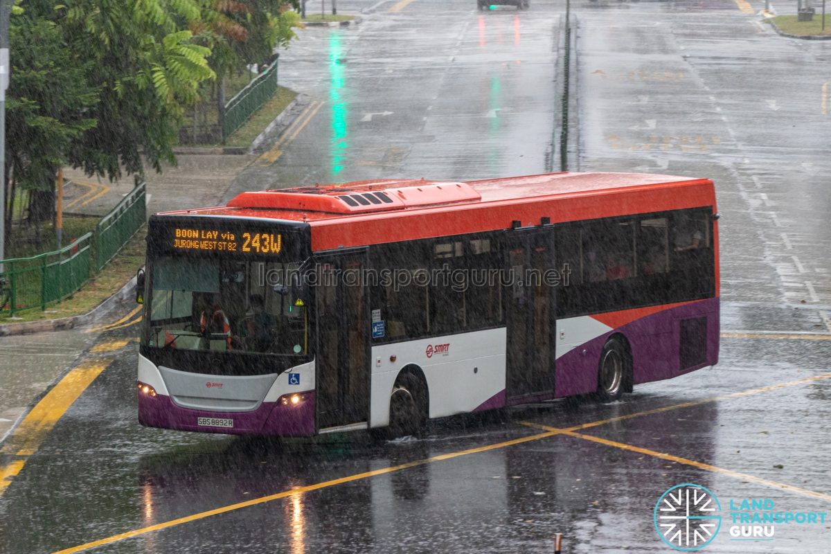 SMRT Feeder Bus Service 243W | Land Transport Guru