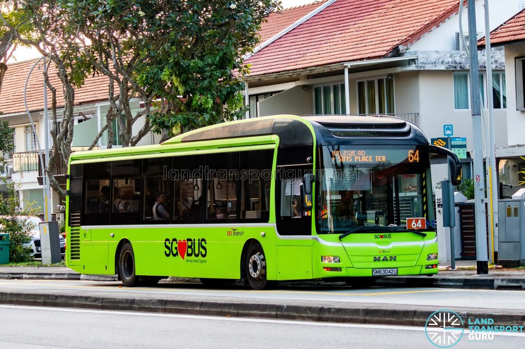 Bus 64 - SBS Transit MAN A22 (SMB3042U)