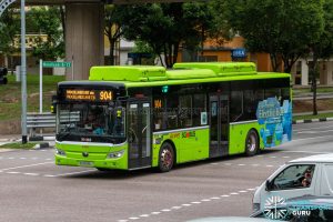 Bus 904 - SMRT Buses Yutong E12 (SG3098L)