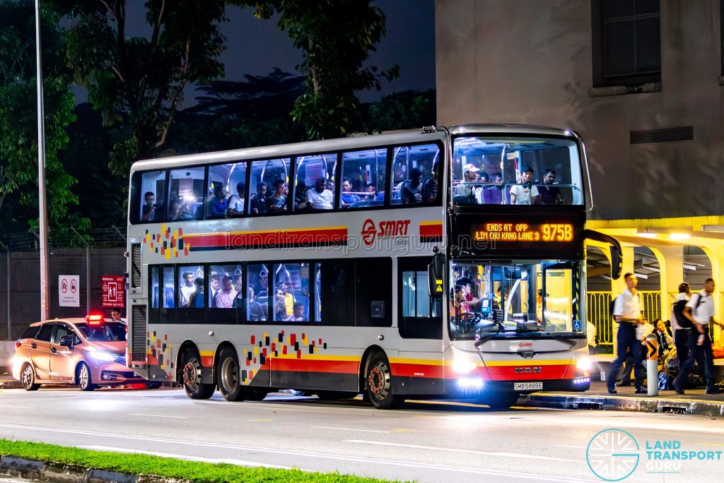 Bus 975B - SMRT MAN A95 (SMB5889E)