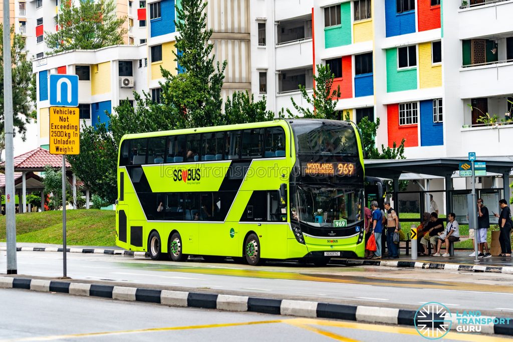 Bus 969 - Tower Transit Alexander Dennis Enviro500 3-door (SG6371C)