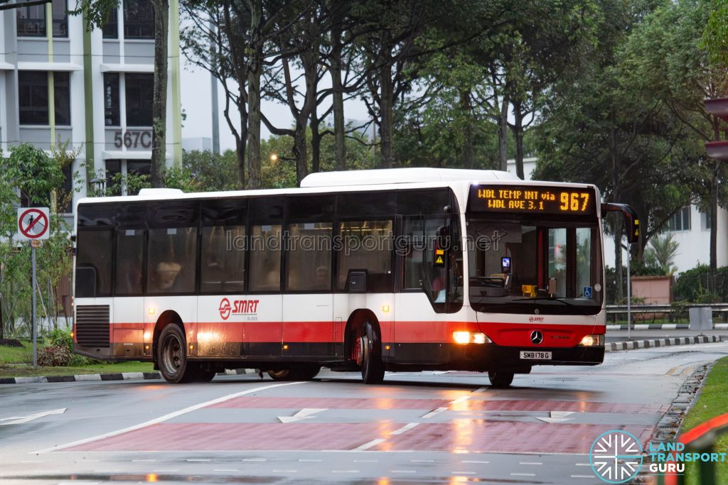 Bus 967 - SMRT Buses Mercedes-Benz Citaro (SMB178G)