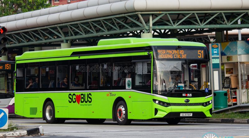 Bus 51 - SBS Transit BYD BC12A04 (SG3178P)