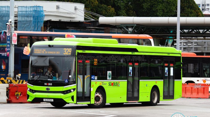 Bus 329 - SBS Transit BYD BC12A04 (SG3175Y)