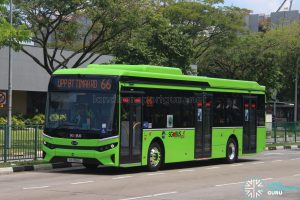 Bus 66 - Tower Transit BYD BC12A04 (SG3198G)