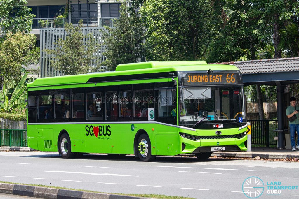 Bus 66 - Tower Transit BYD BC12A04 (SG3199D)