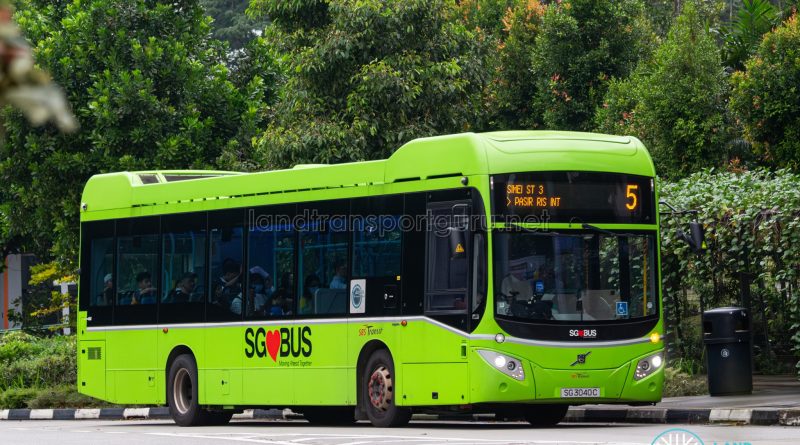 Bus 5 - SBS Transit Volvo B5LH (SG3040C)