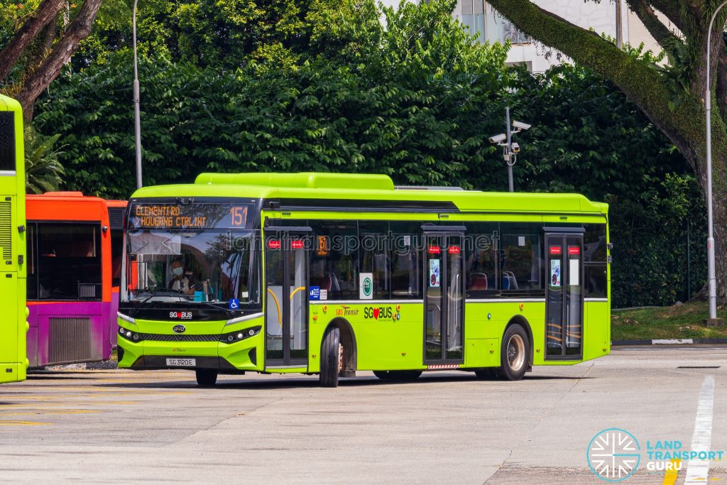 Bus 151 - SBS Transit BYD BC12A04 (SG3120E)