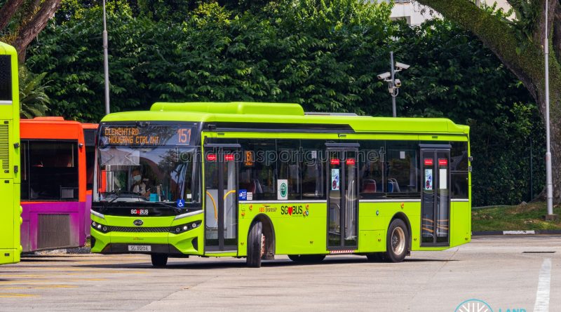 Bus 151 - SBS Transit BYD BC12A04 (SG3120E)