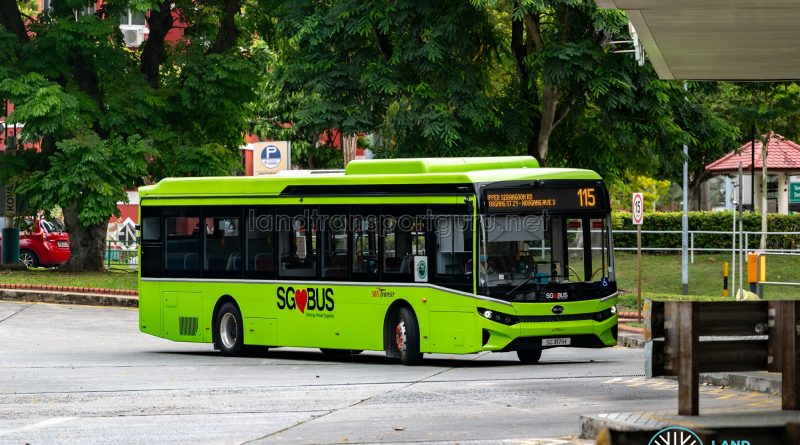 Bus 115 - SBS Transit BYD BC12A04 (SG3171H)