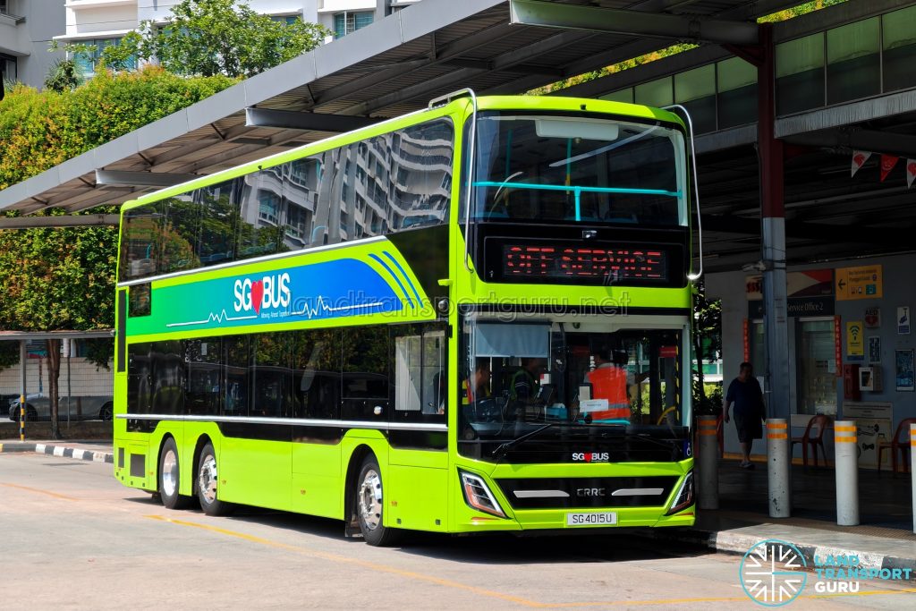 Go-Ahead CRRC eD12 on road tests (SG4015U)