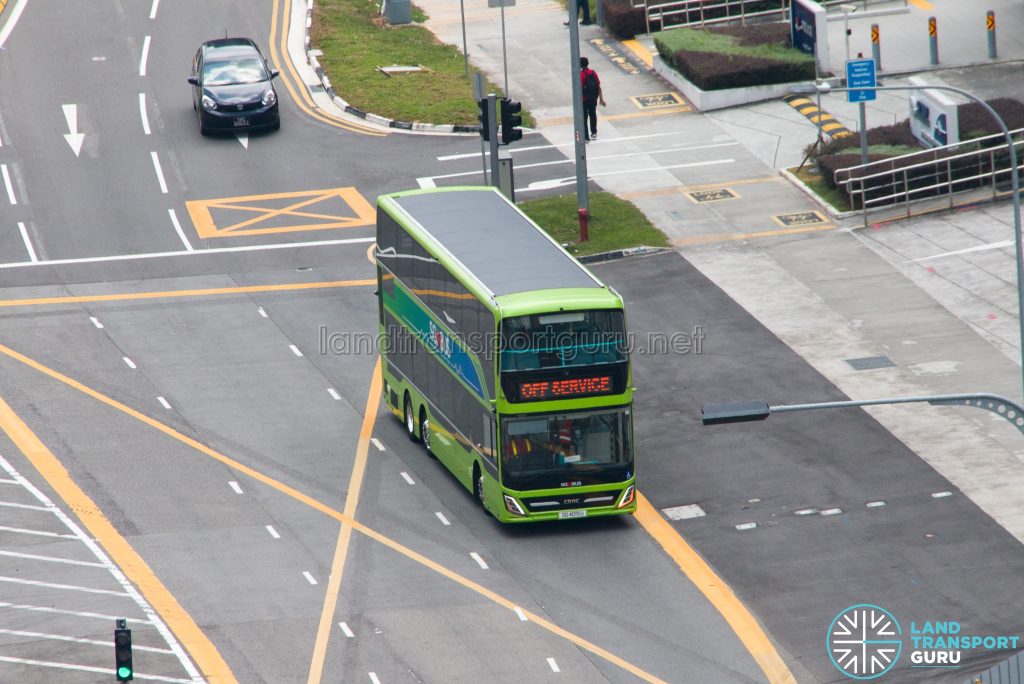 Roof-mounted Solar panels Go-Ahead CRRC eD12 on road tests (SG4015U)
