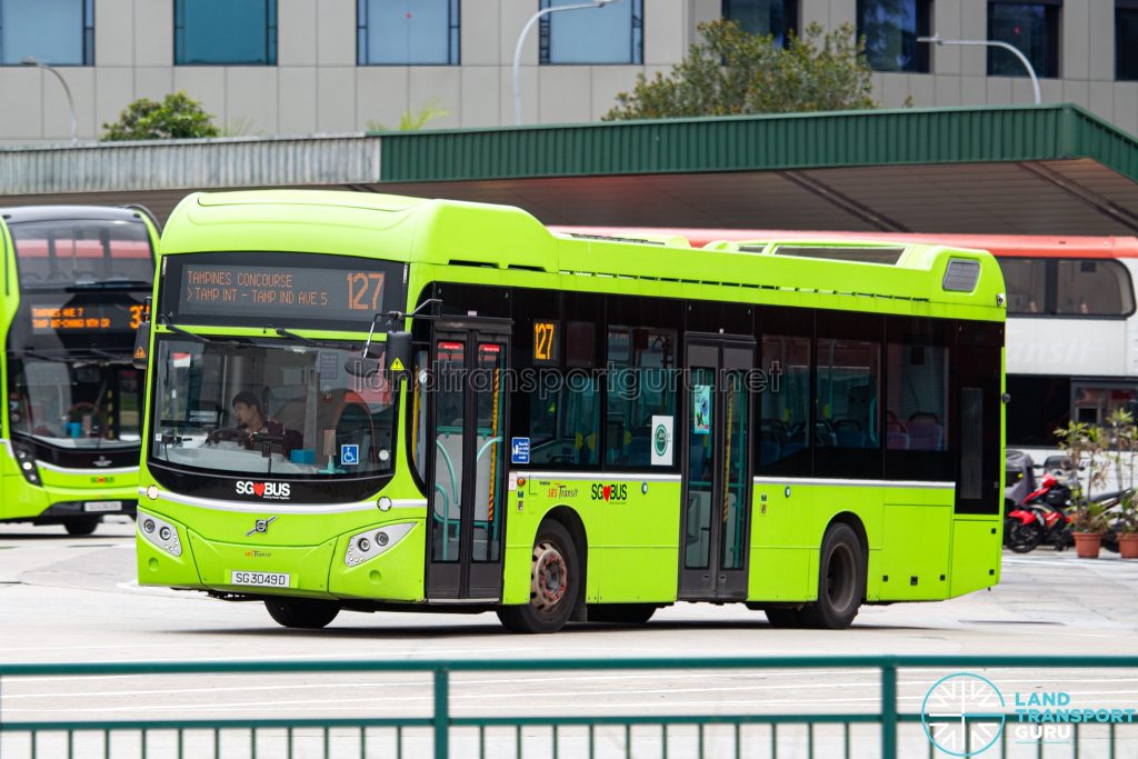 Bus 127 - SBS Transit Volvo B5LH (SG3049D)