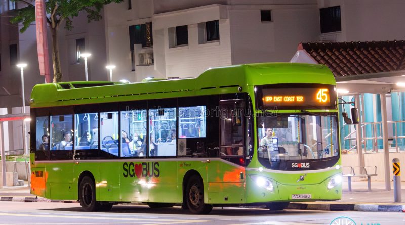 Bus 45 - SBS Transit Volvo B5LH (SG3049D)
