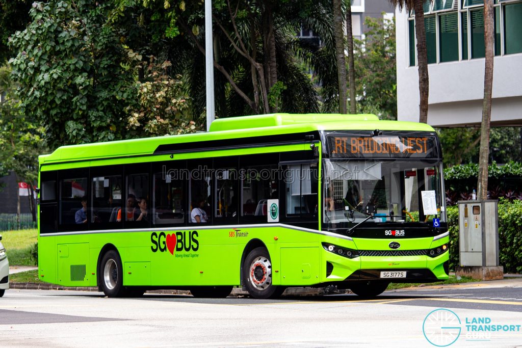 LRT Bridging West - SBS Transit BYD BC12A04 (SG3177S)