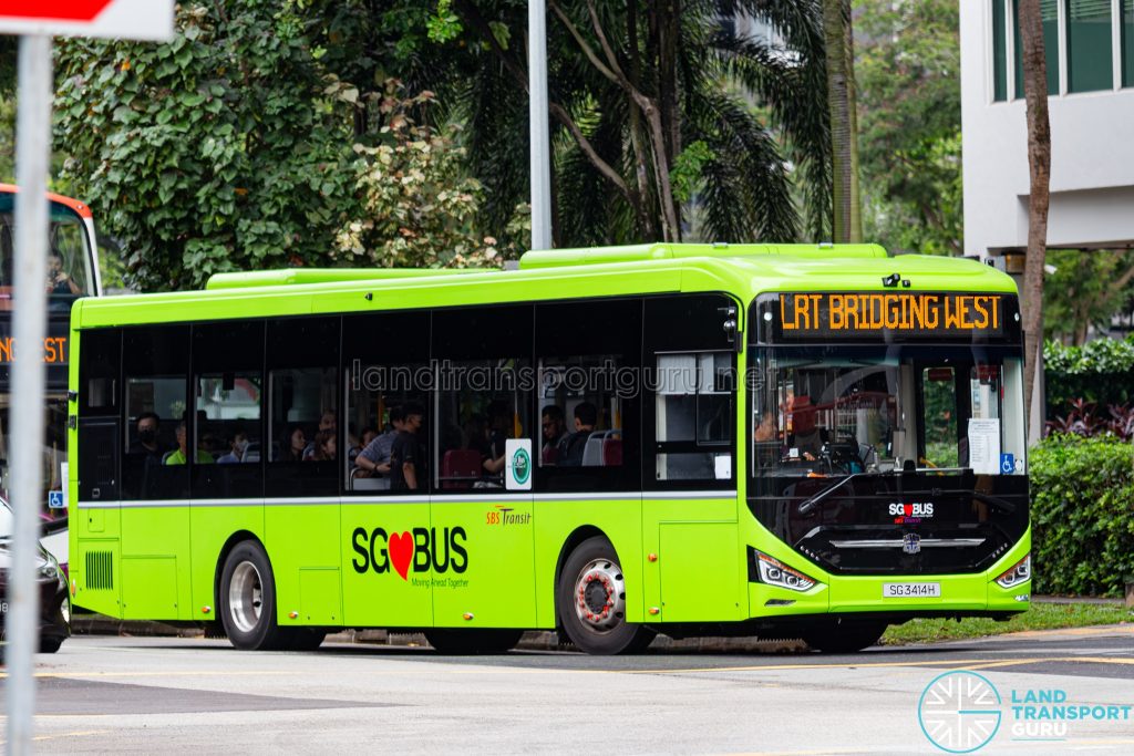 LRT Bridging West - SBS Transit Zhongtong N12 (SG3414H)