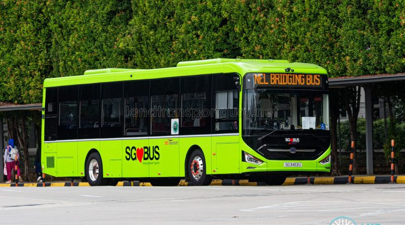 NEL Bridging Bus - SBS Transit Zhongtong N12 (SG3453U)