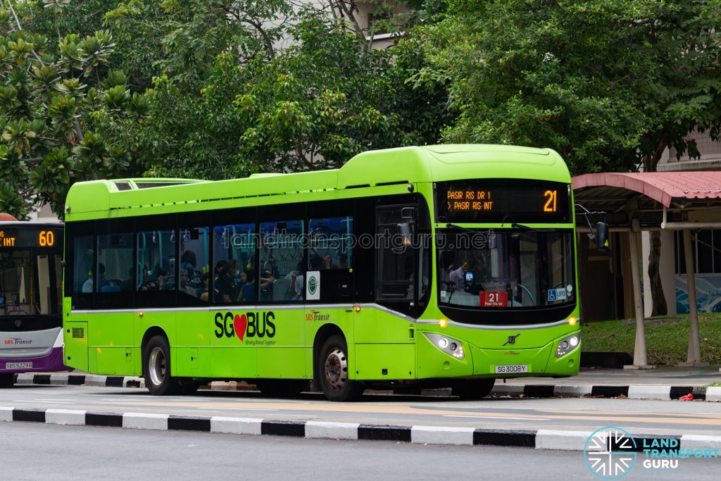Bus 21 - SBS Transit Volvo B5LH (SG3008Y)
