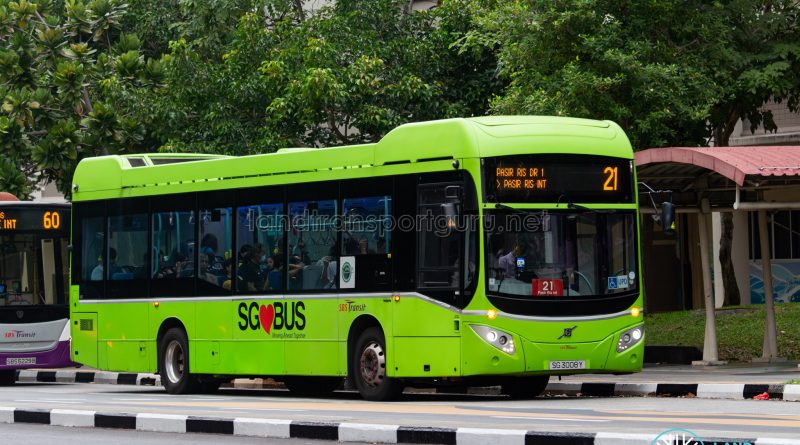 Bus 21 - SBS Transit Volvo B5LH (SG3008Y)