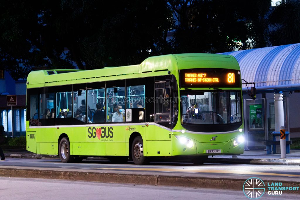 Bus 81 - SBS Transit Volvo B5LH (SG3008Y)