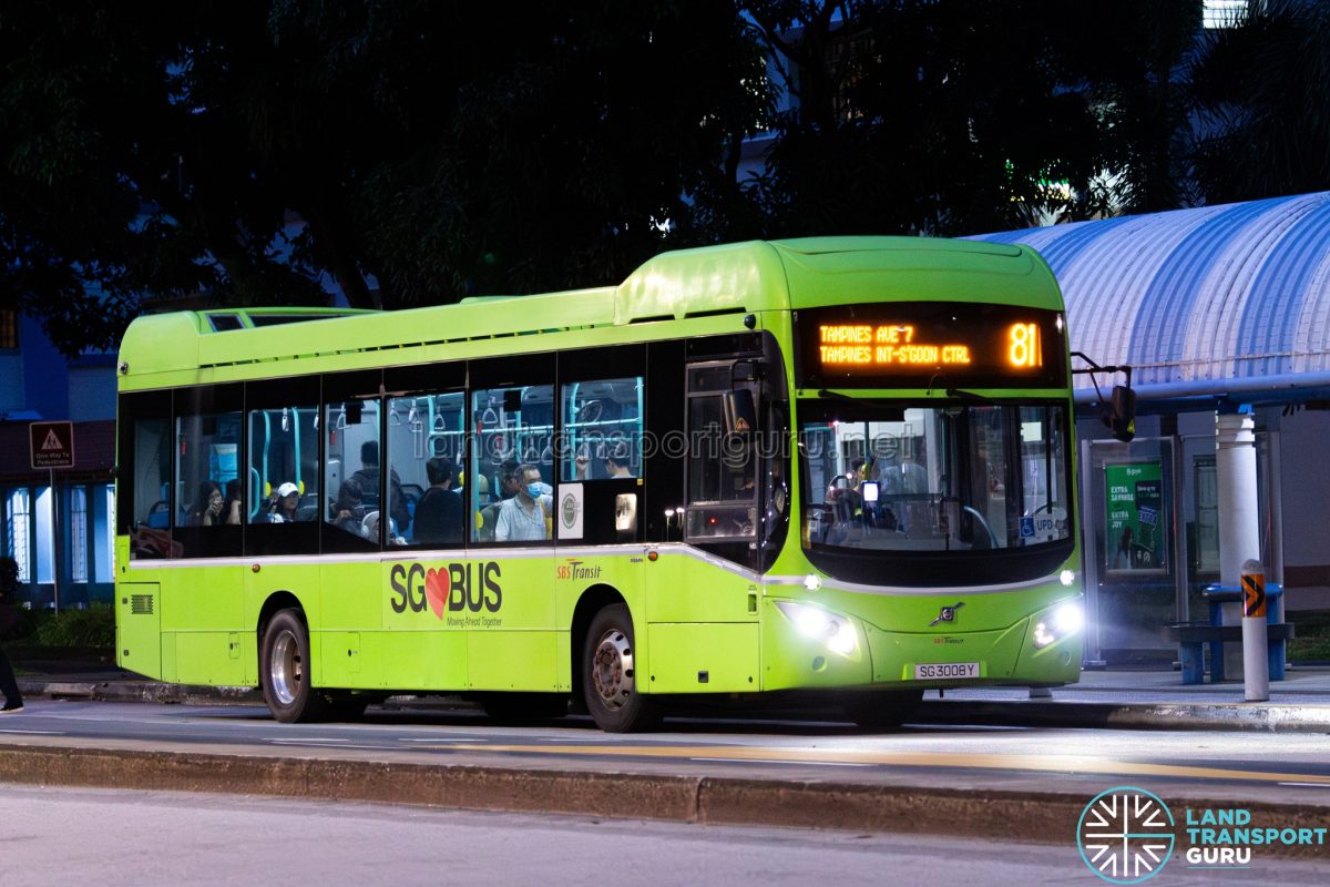 Bus 81 – SBS Transit Volvo B5LH (SG3008Y) | Land Transport Guru