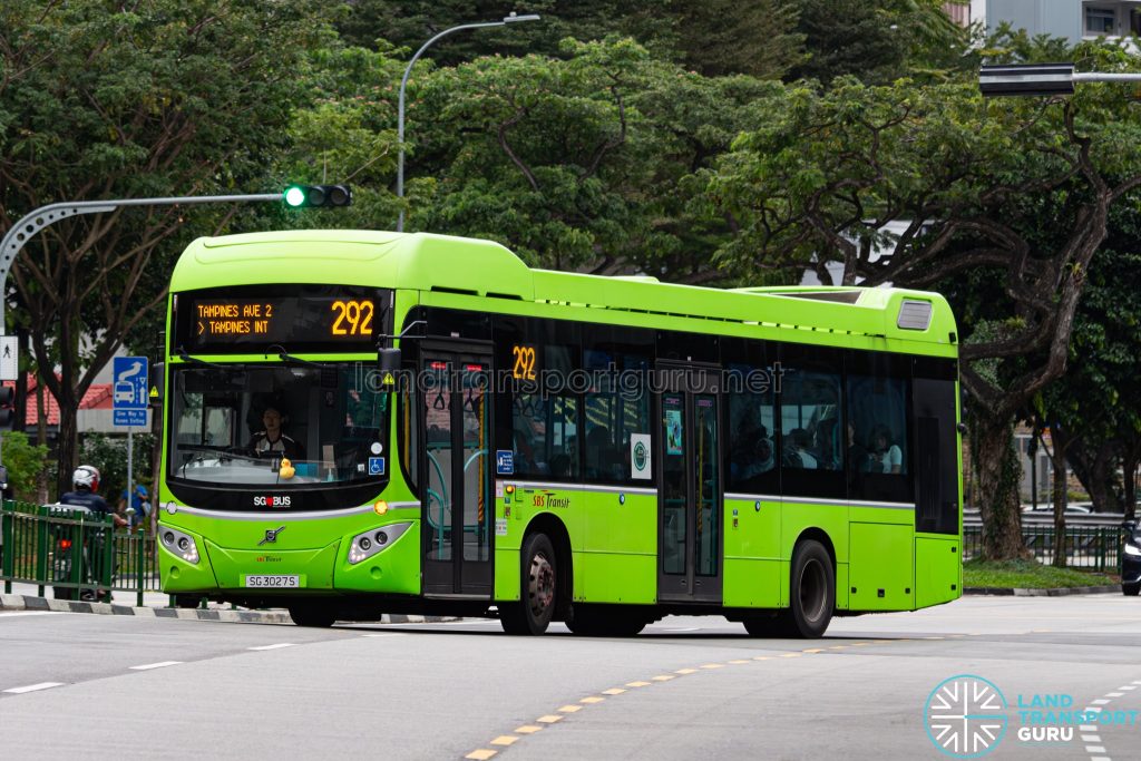 Bus 292 - SBS Transit Volvo B5LH (SG3027Y)