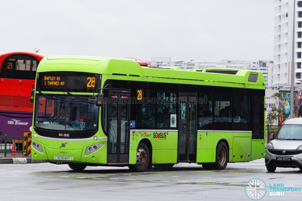 Bus 28 - SBS Transit Volvo B5LH (SG3042Y)