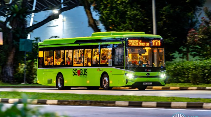 Bus 117M - SBS Transit BYD BC12A04 (SG3170K)