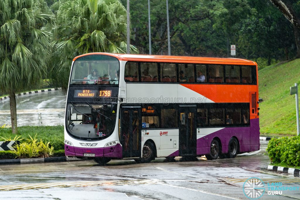 Bus 179B - SMRT Buses Volvo B9TL Wright (SBS3245S)
