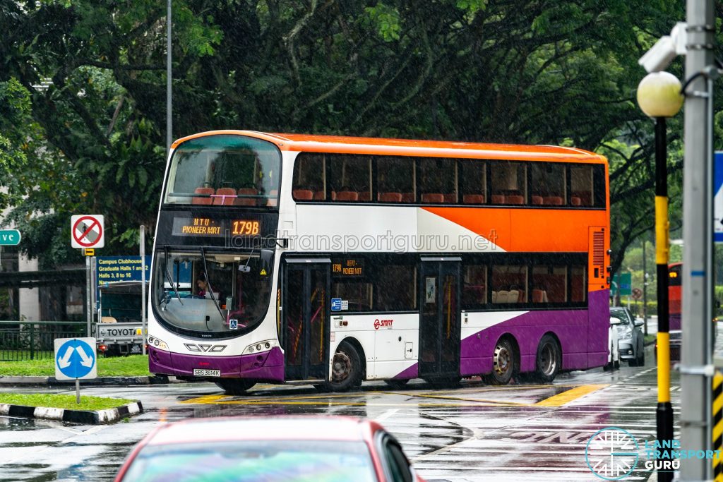 Bus 179B - SMRT Buses Volvo B9TL Wright (SBS3614K)