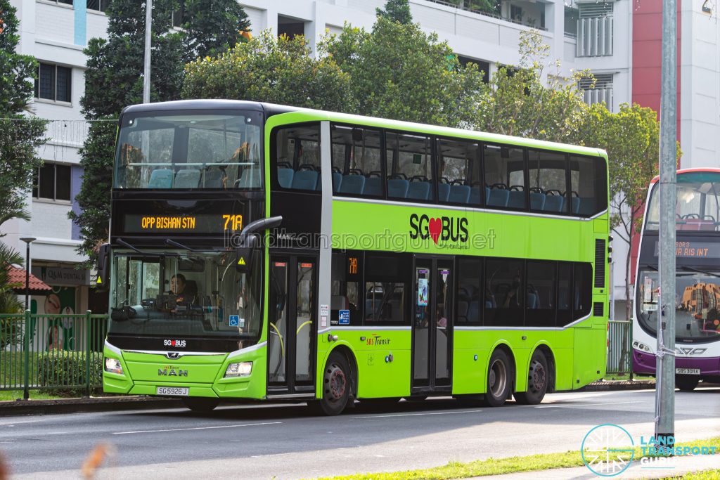 Bus 71A - SBS Transit MAN A95 (SG5926J)