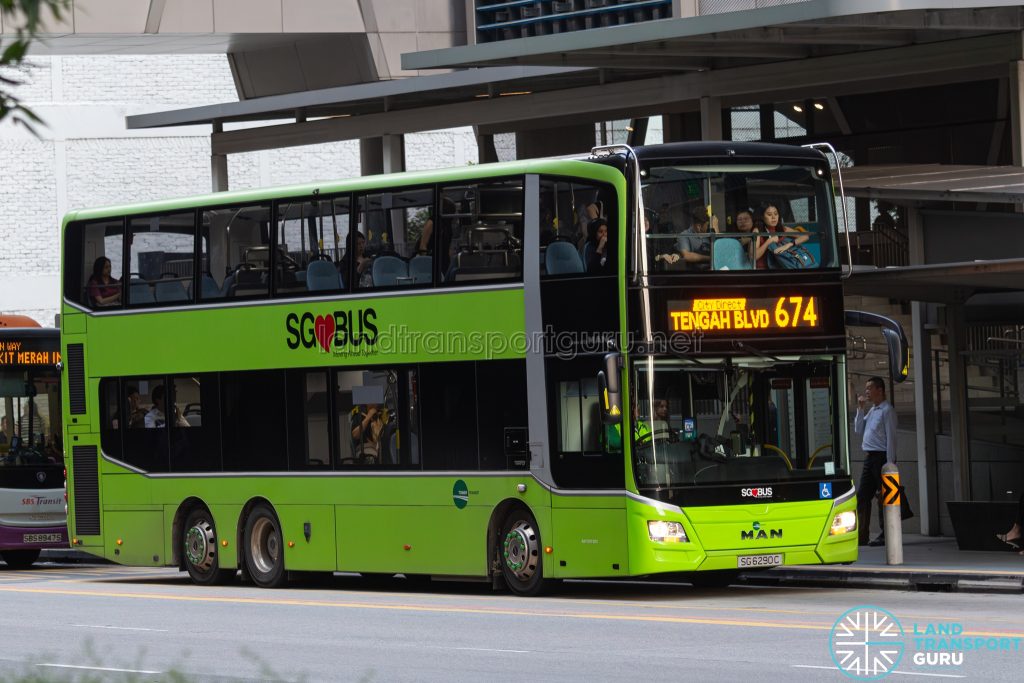Bus 674 - Tower Transit MAN A95 3-door (SG6290C)
