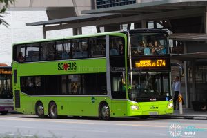 Bus 674 - Tower Transit MAN A95 3-door (SG6290C)