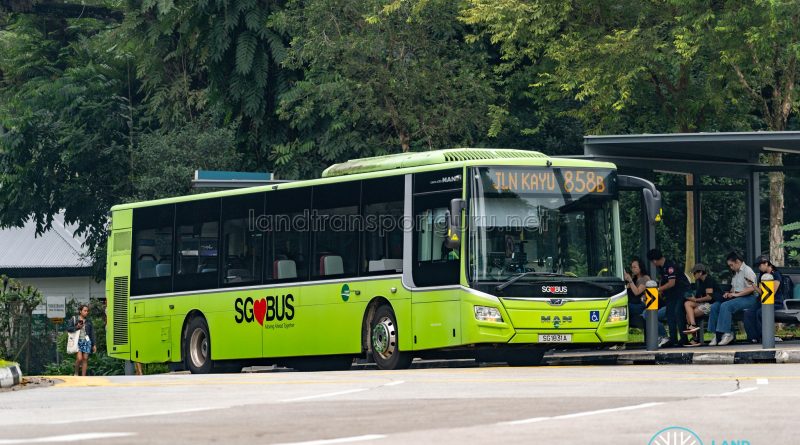 Bus 858B - Tower Transit MAN A22 (SG1831A)