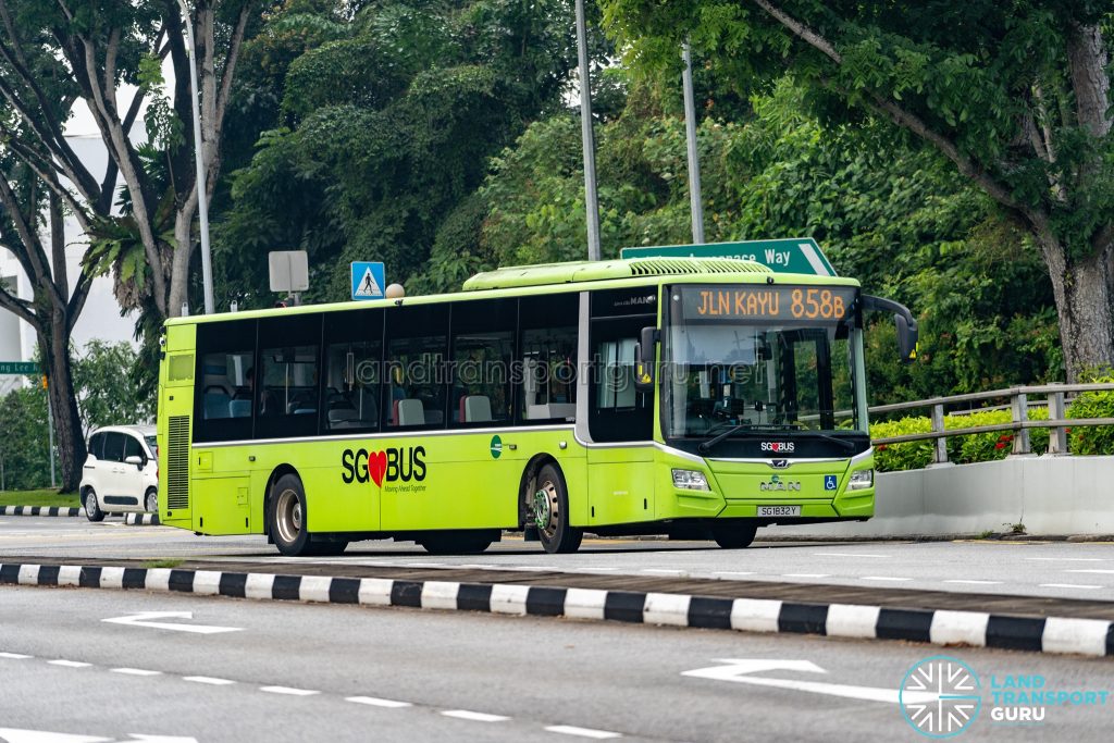Bus 858B - Tower Transit MAN A22 (SG1832Y)