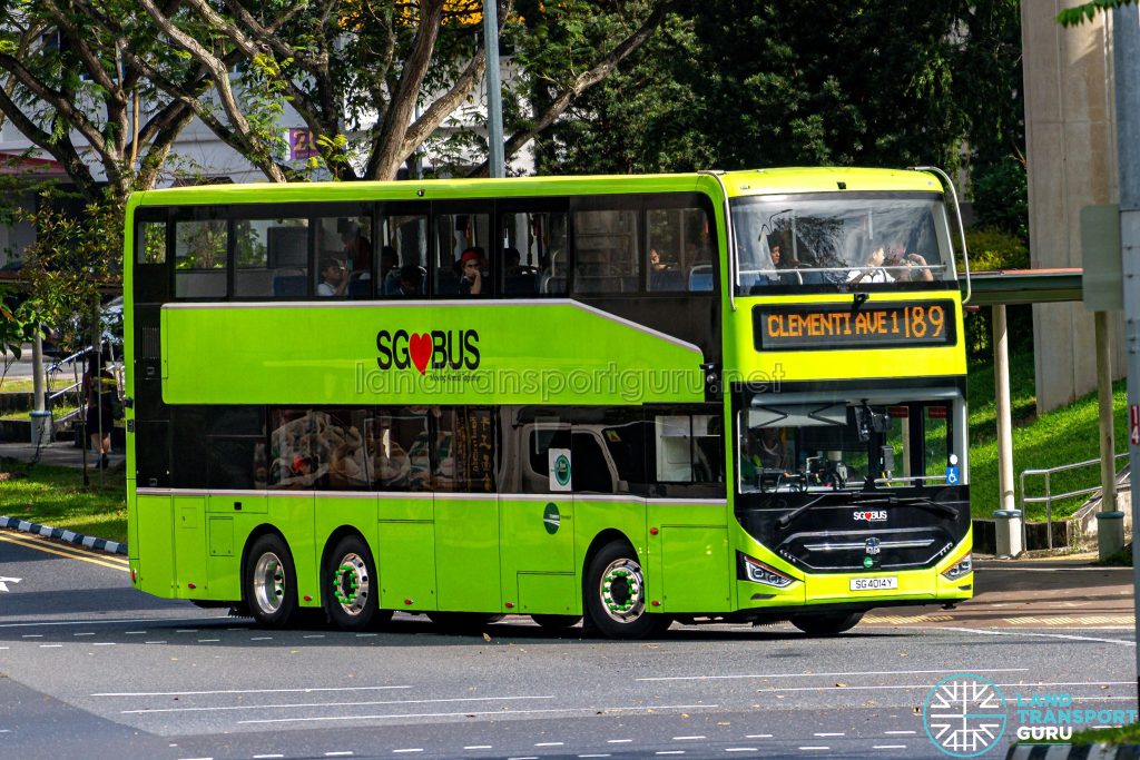 Bus 189 - Tower Transit Zhongtong N12D (SG4014Y)