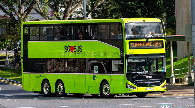 Bus 189 - Tower Transit Zhongtong N12D (SG4014Y)