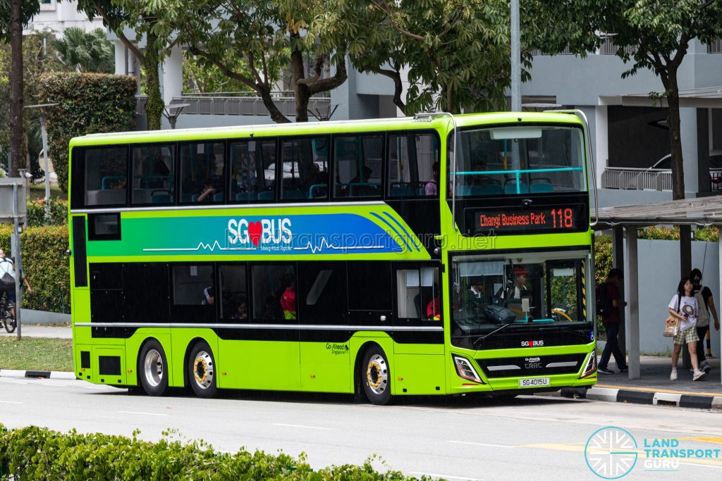 Bus 118 - Go-Ahead CRRC eD12 (SG4015U)