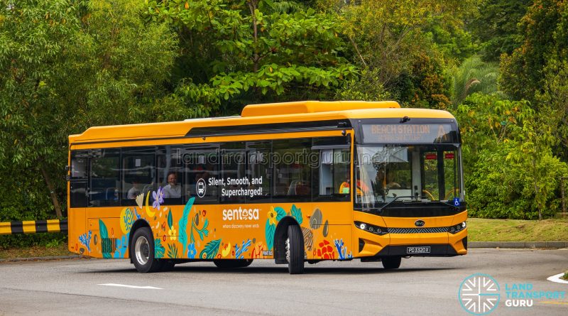 Sentosa Bus A - Tower Transit BYD BC12A04 (PD3320X)