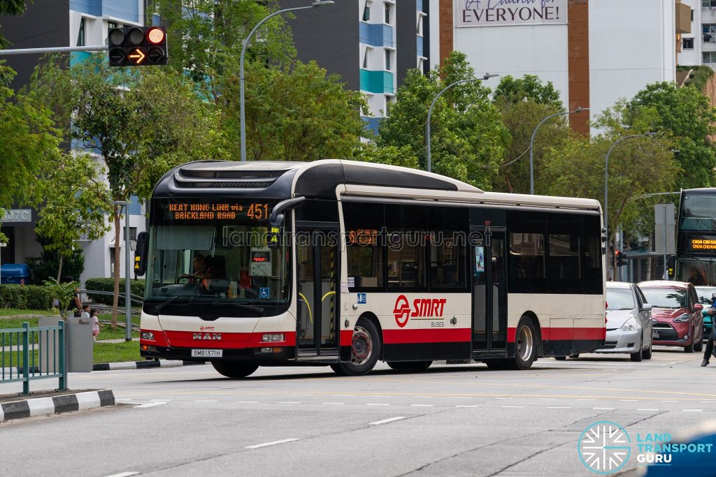 Bus 451 - SMRT Buses MAN A22 (SMB1371H)
