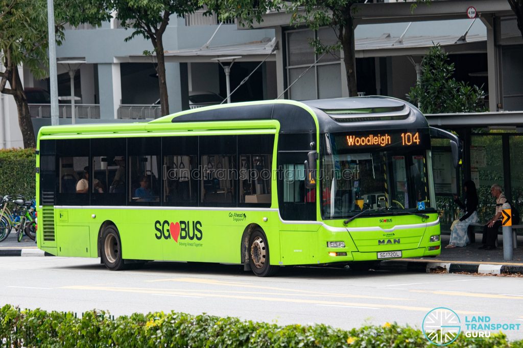 Bus 104 - Go-Ahead MAN A22 (SG1720L)