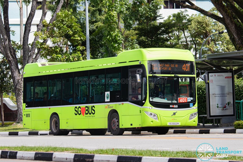Bus 401 - SBS Transit Volvo B5LH (SG3002M)