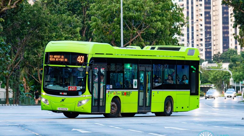 Bus 401 - SBS Transit Volvo B5LH (SG3002M)