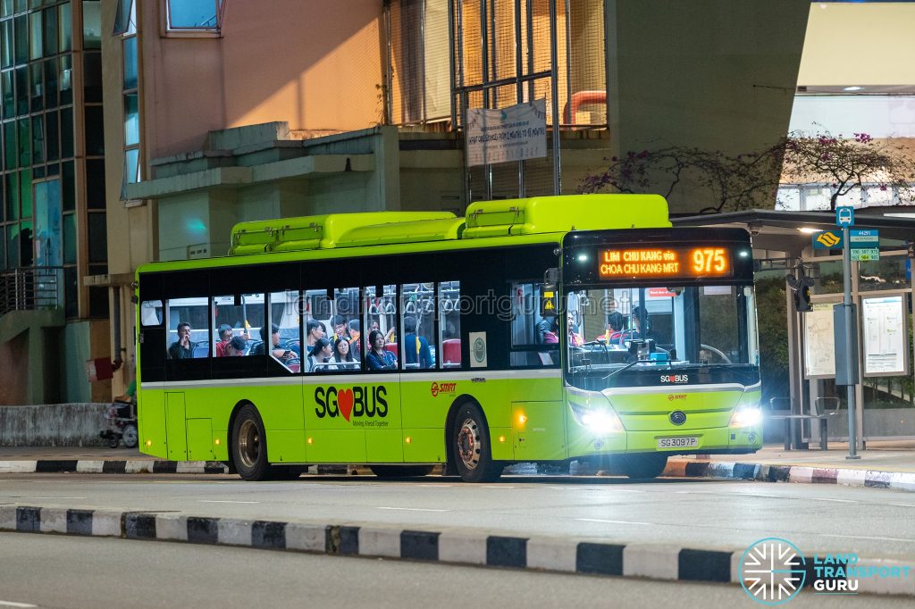 Bus 975 - SMRT Buses Yutong E12 (SG3097P)