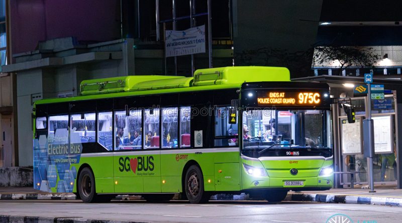 Bus 975C - SMRT Buses Yutong E12 (SG3098L)