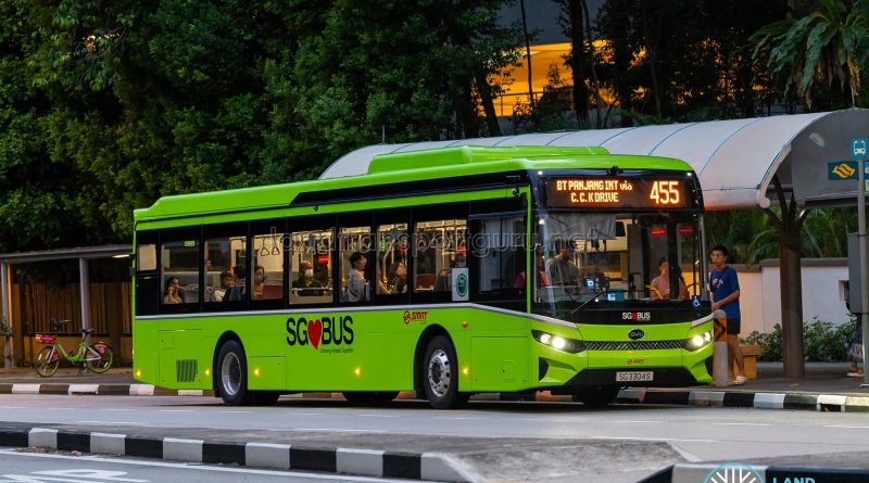 Bus 455 - SMRT Buses BYD BC12A04 (SG3304S)